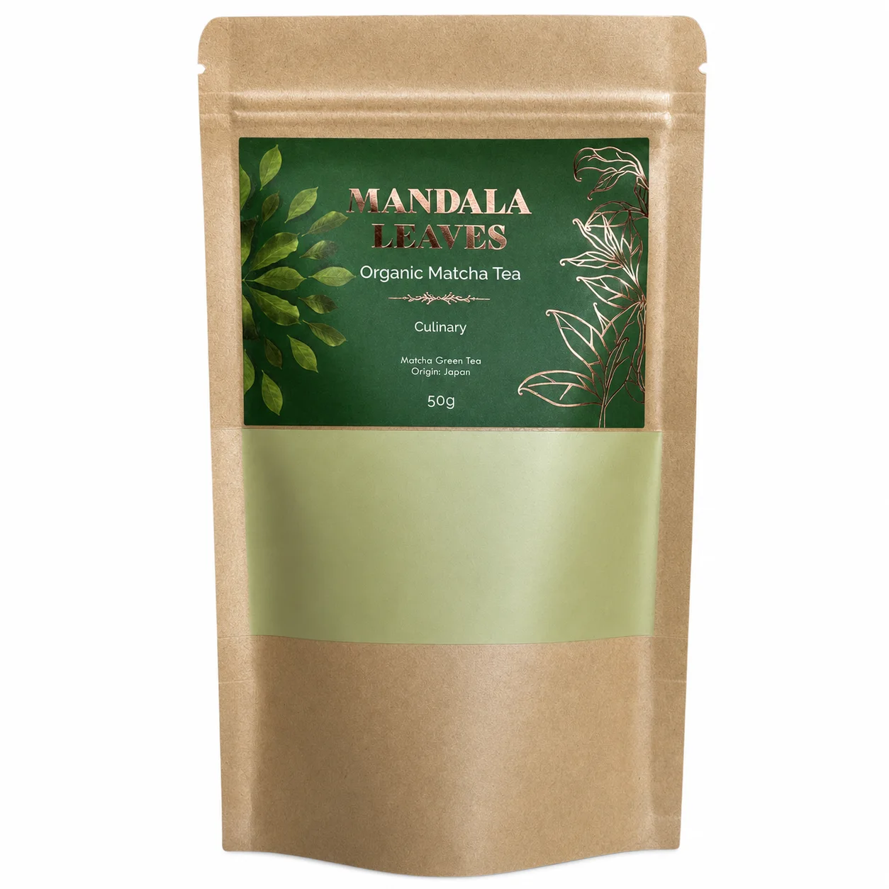Kulinárska matcha bio – na latte a pečenie, 50 g, vrecko – fotka 1