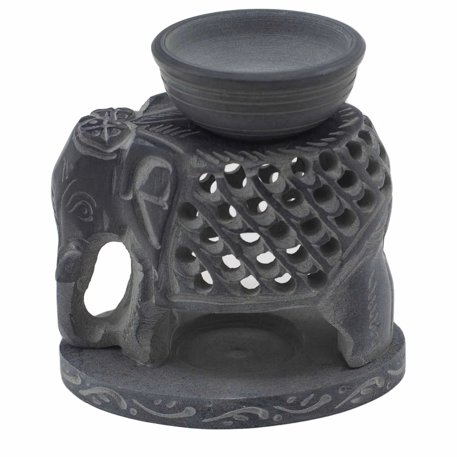 Aromalampa z mastenca – stojaci slon, 10,5 cm – fotka 1