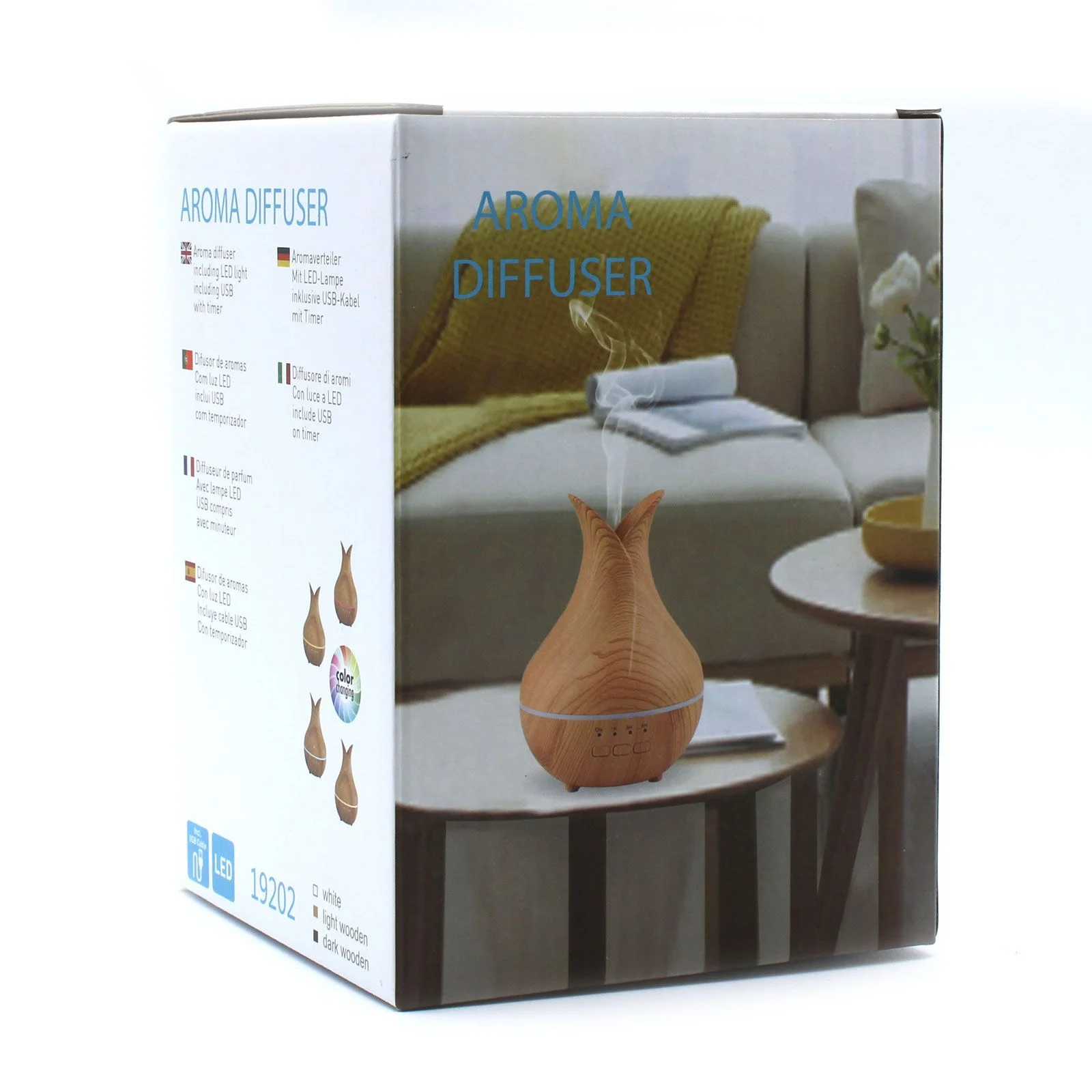 Ultrazvukový difuzér Palermo – 120 ml, USB, časovač – fotka 4