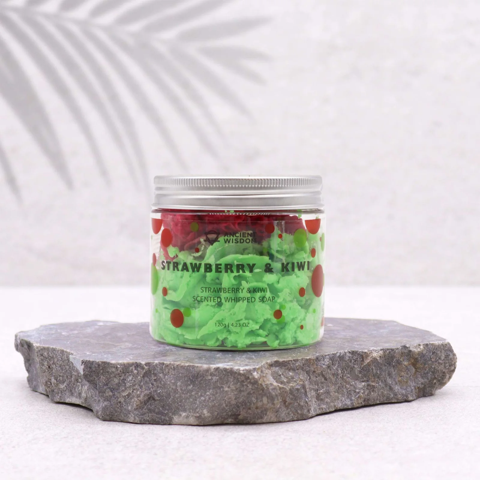 Šľahané mydlo Strawberry & Kiwi – jahoda a kivi – fotka 1