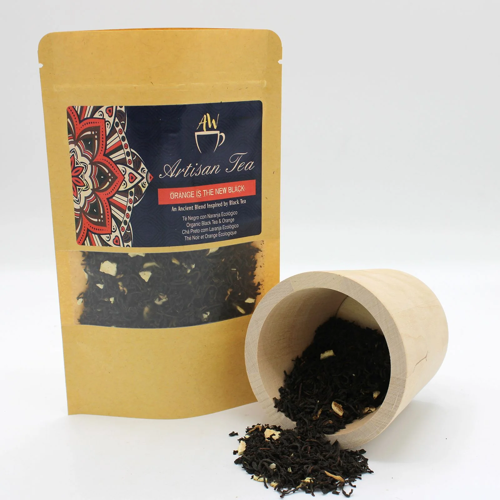 Bio čierny čaj Narnaja – pomarančová kôra, 50 g, vrecko – fotka 2