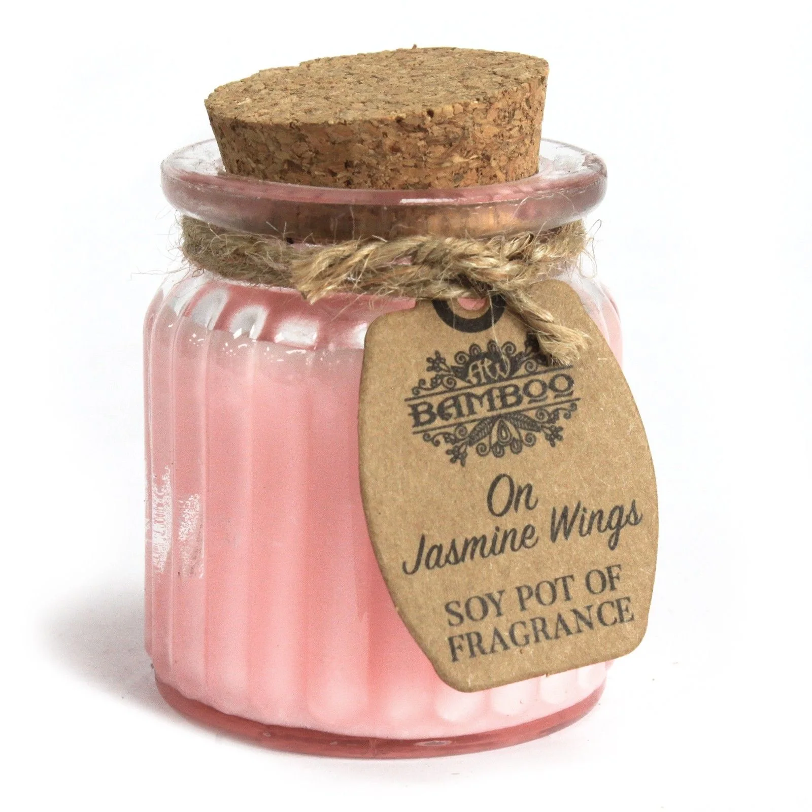 Vonná sójová sviečka v skle – On Jasmine Wings, 120 g – fotka 1