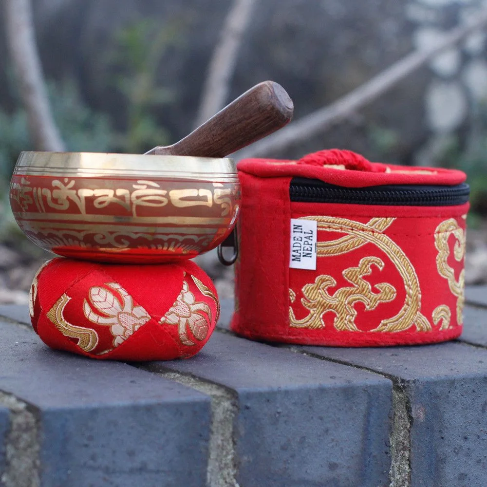Mini spievajúca miska – darčeková sada, červená – fotka 4
