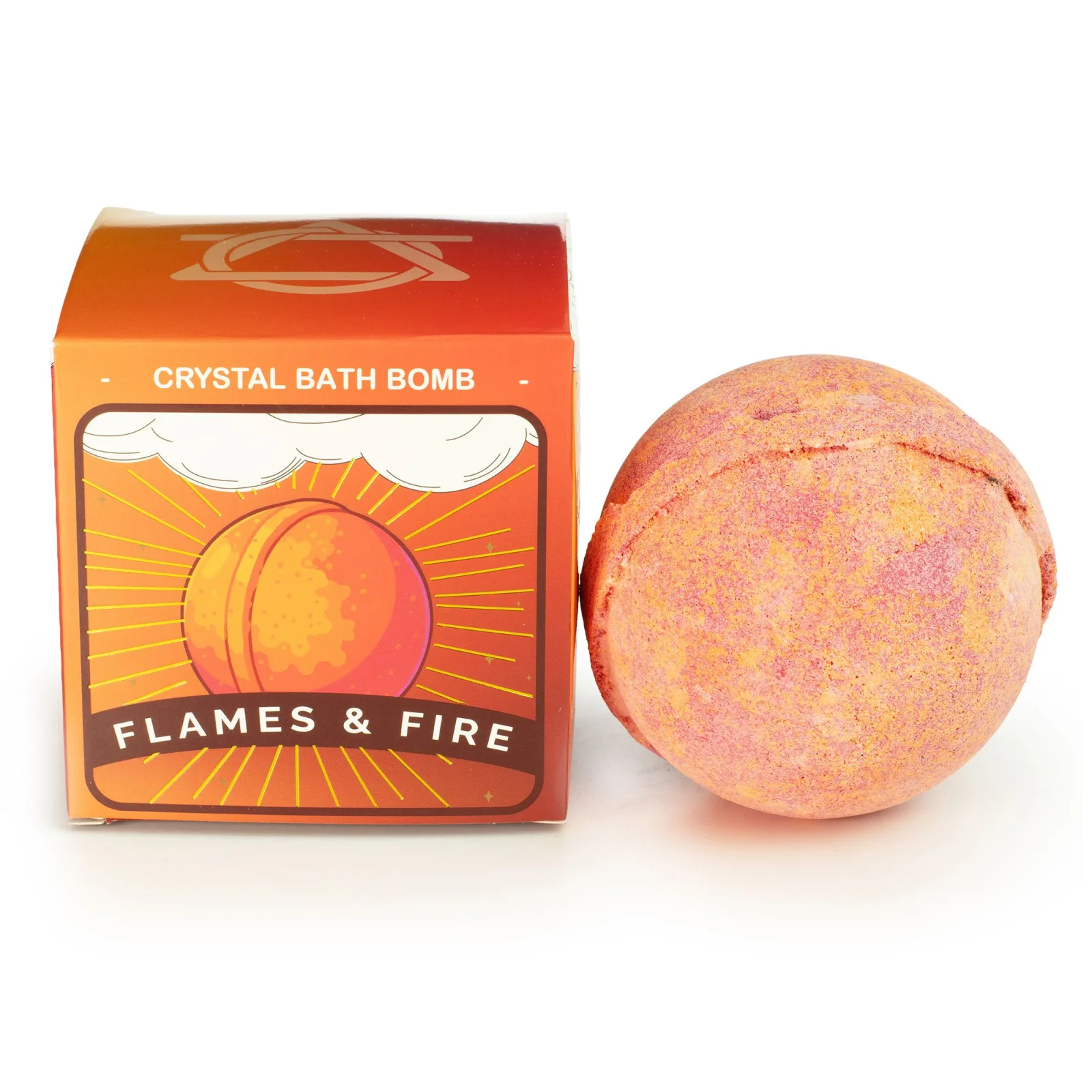 Bomba do kúpeľa s kameňom Elemental Fire, 220 g – fotka 1