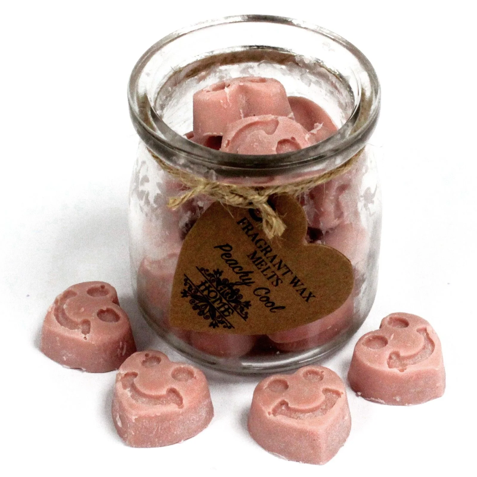 Vonný vosk do aromalampy Peachy Cool – 16 sójových srdiečok – fotka 2