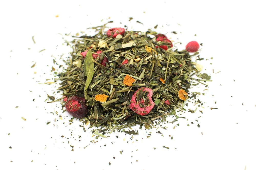 Zelený čaj Green Dragon Blend – ananás a pomaranč, 1 kg – fotka 1