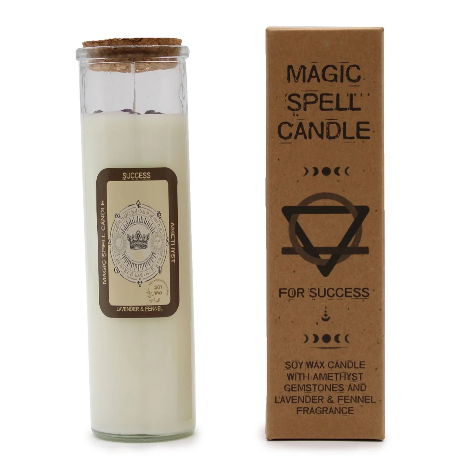 Sójová sviečka s kryštálmi Magic Spell – Success, 50 hodín – fotka 1