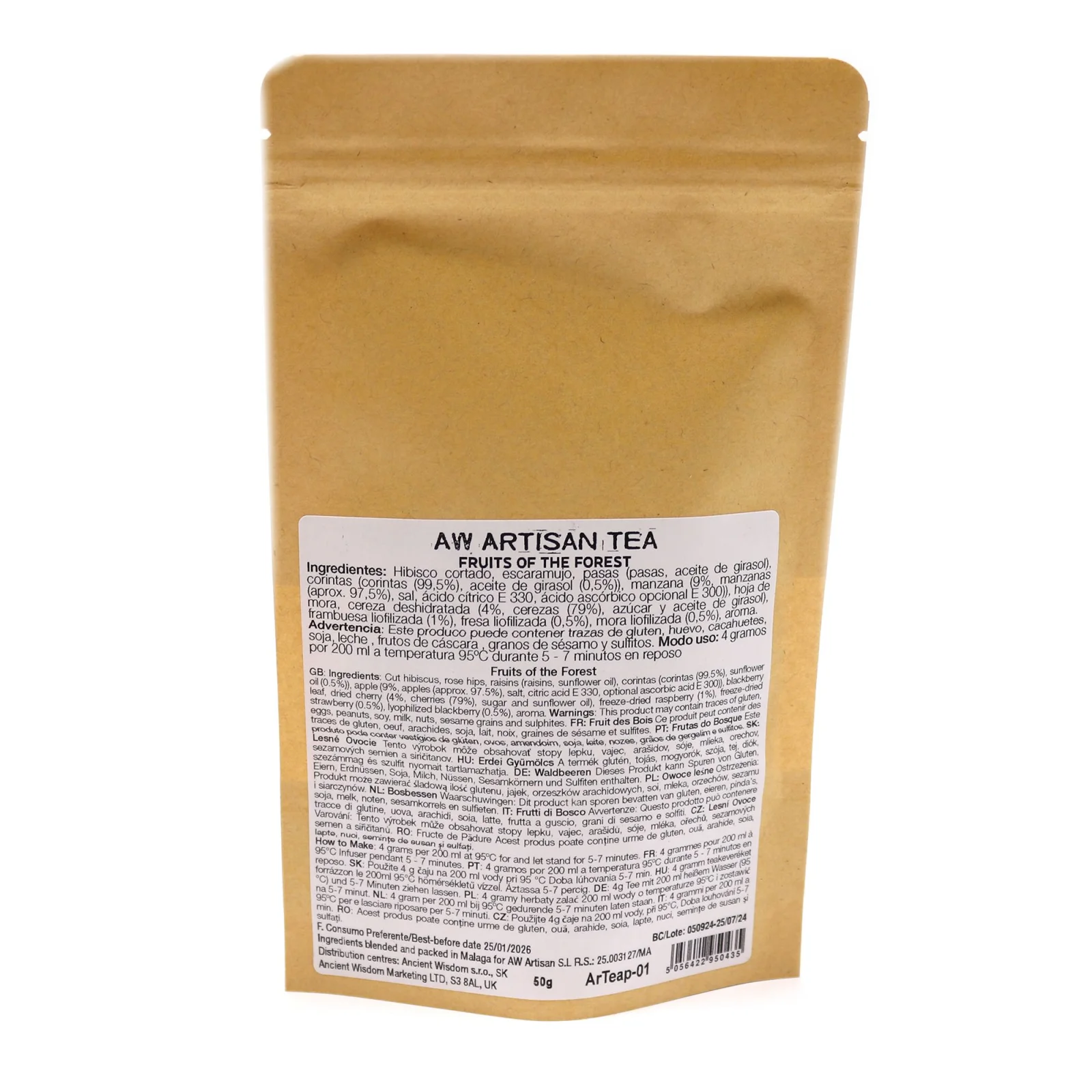 Ovocný čaj Druid's Forest Blend – lesné ovocie, 50 g, vrecko – fotka 5