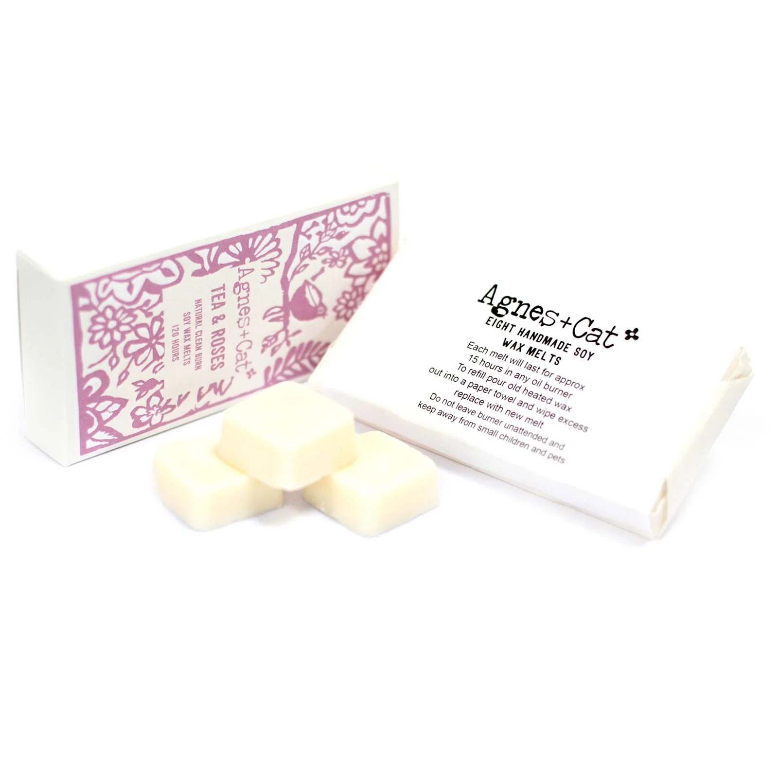 Vonný vosk do aromalampy Agnes + Cat Tea + Roses – 8 ks – fotka 2