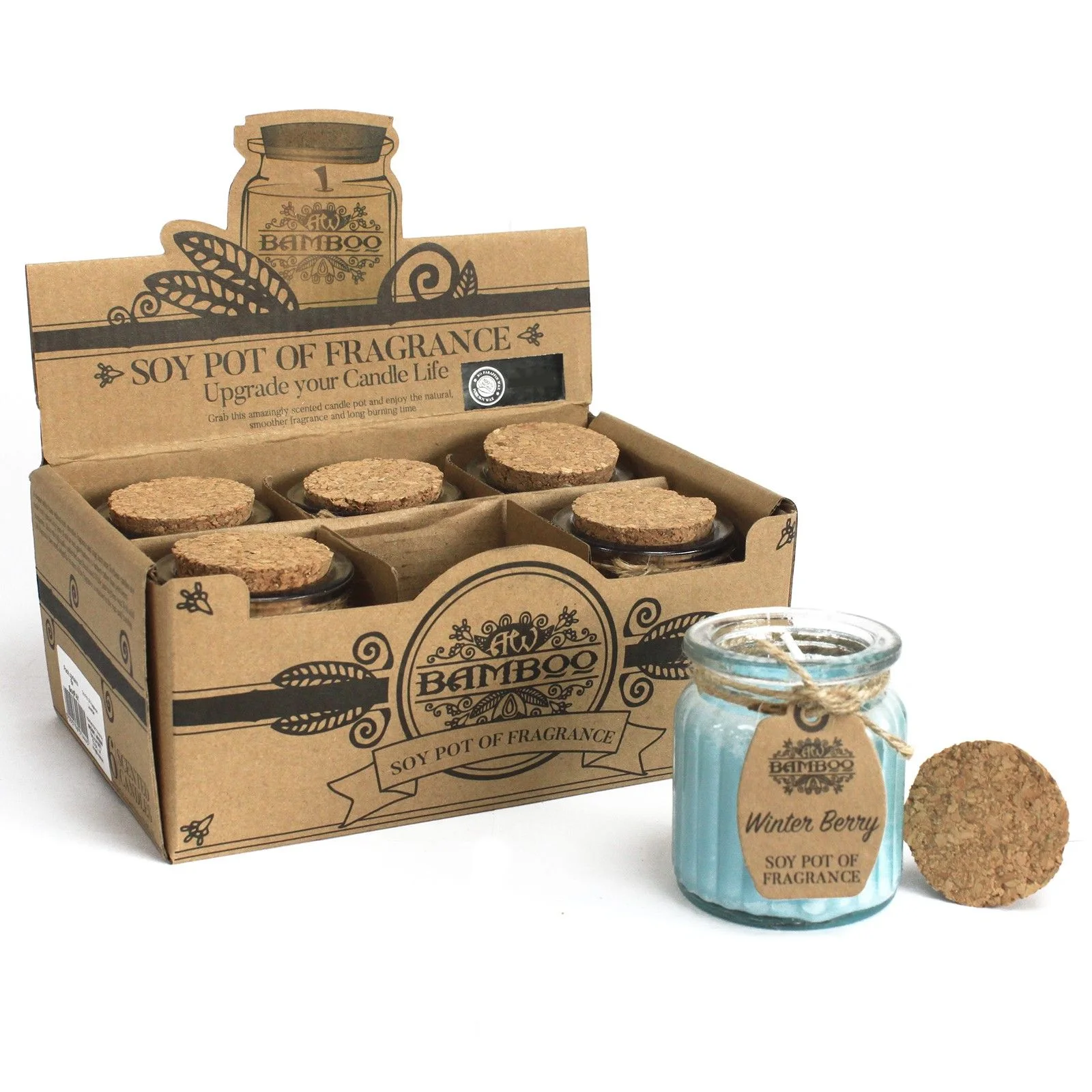 Vonná sójová sviečka v skle – Winter Berry, 120 g – fotka 3