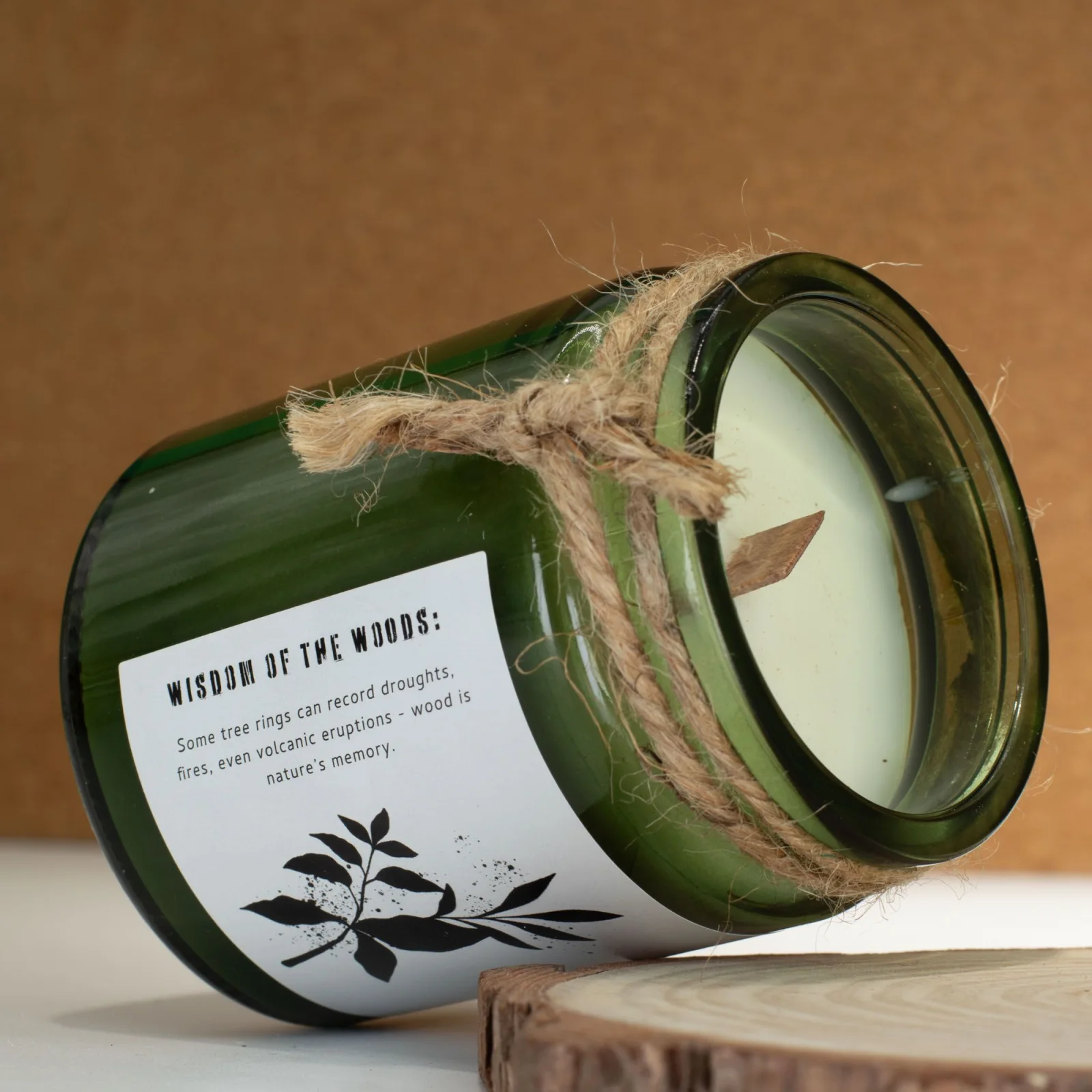 Sójová sviečka Greenman Sage & Mintwood – šalvia a mäta – fotka 4