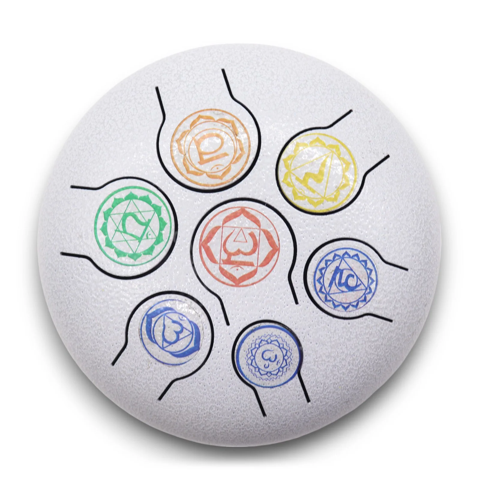 Happy Drum 7 Chakra – jazyčkový bubon, 18 cm – fotka 2