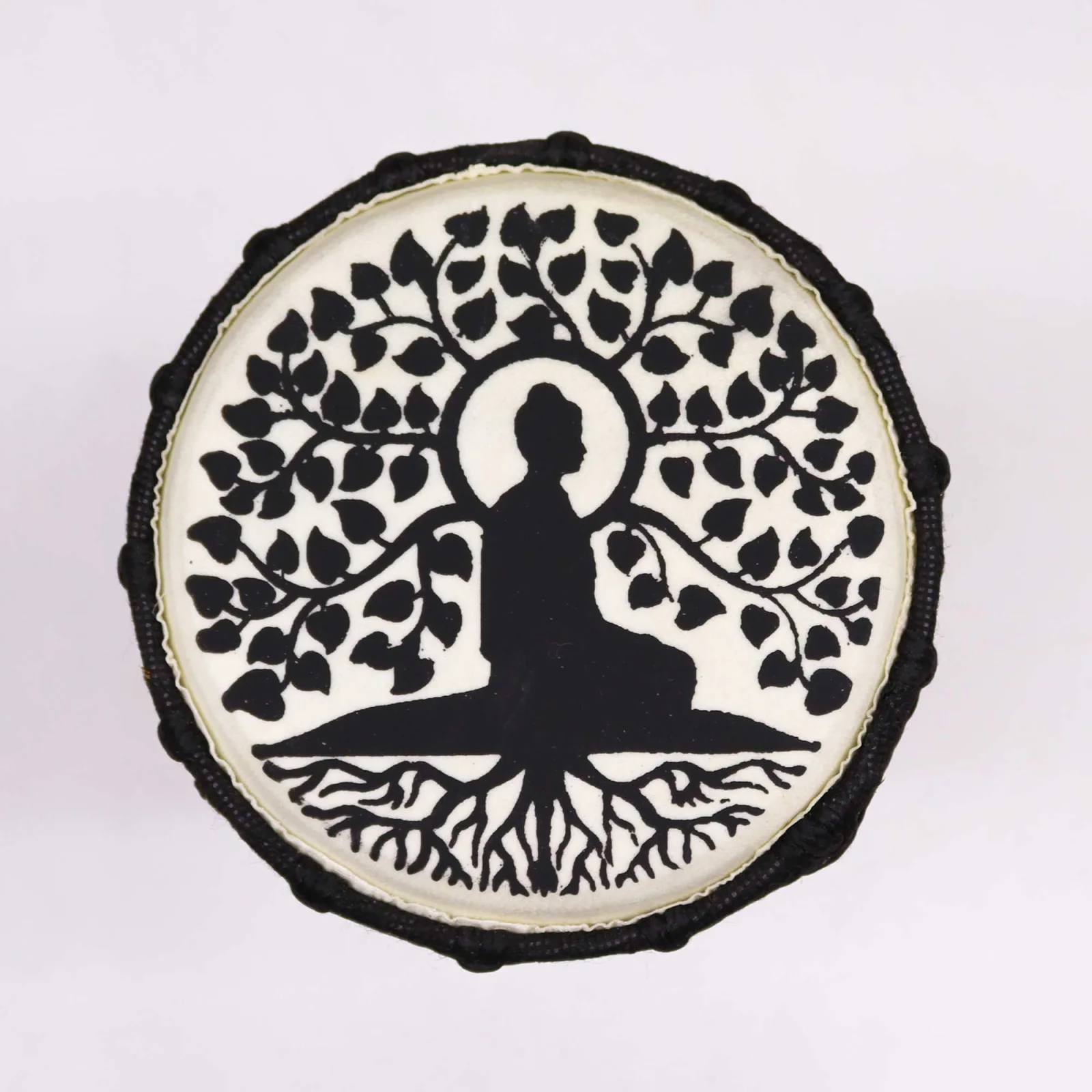 Djembe s širokým vrchom Buddha, 25 cm – fotka 2