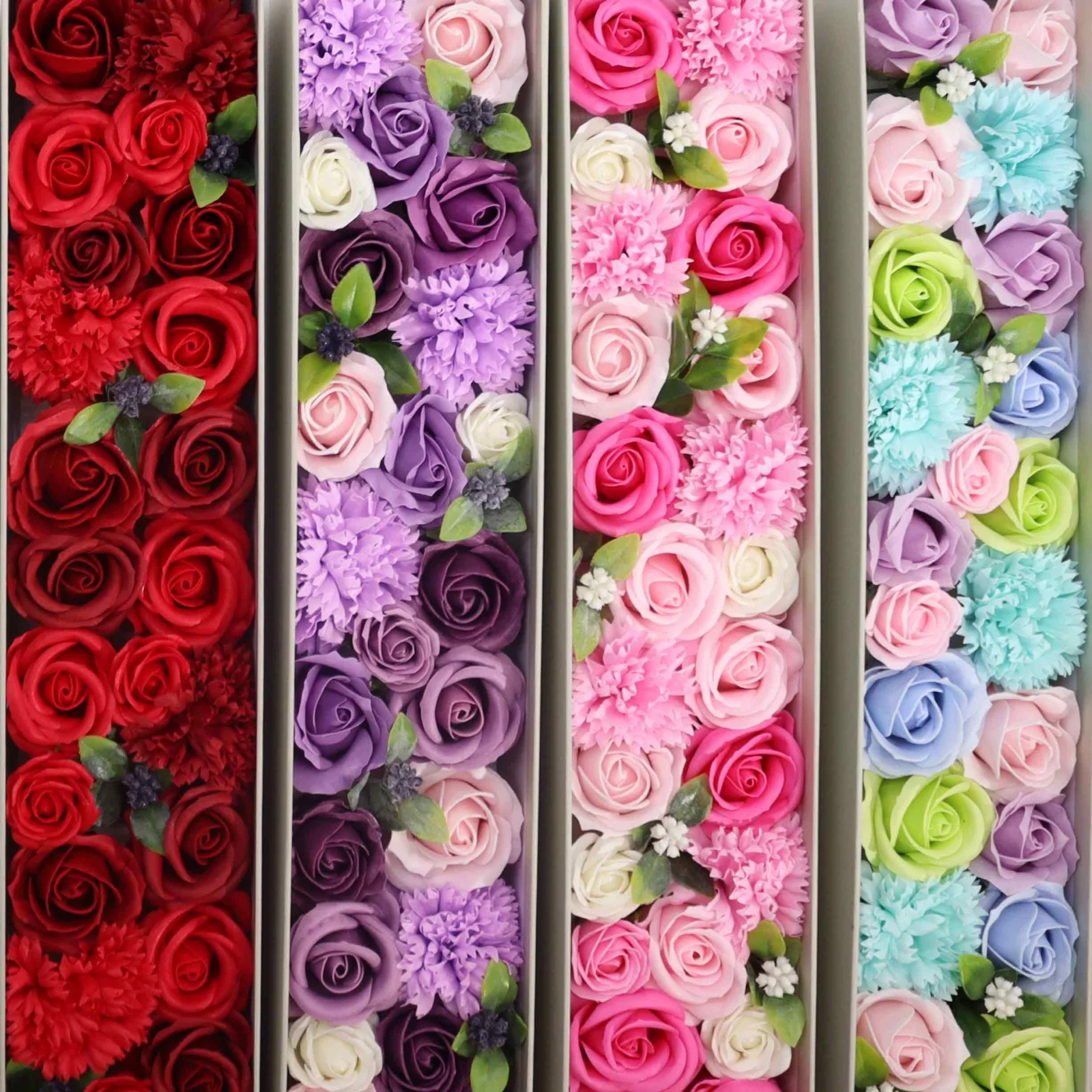 Extra dlhý box s mydlovými ružami – Baby Blessings, modrá – fotka 4