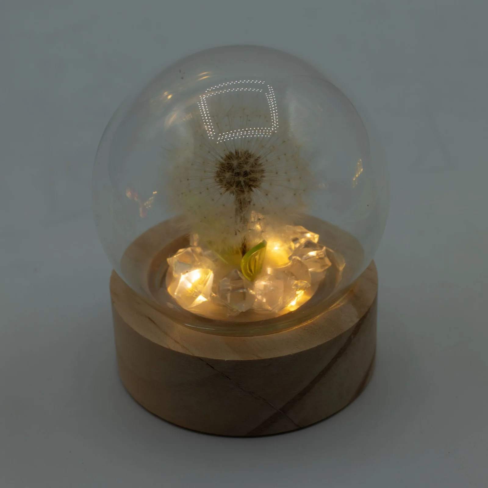 Floral Glow – LED kupola, 1 púpava, na batérie – fotka 4