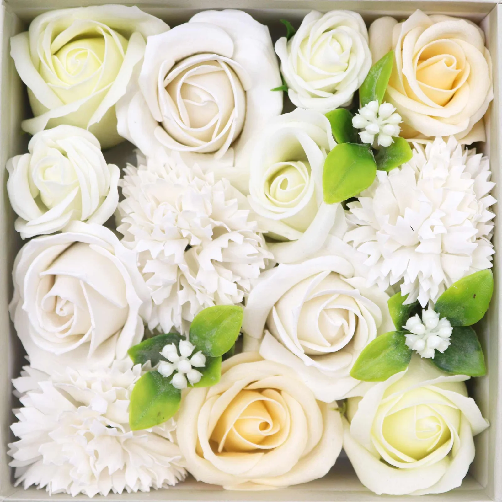 Štvorcový box s mydlovými ružami – Wedding Blessings – fotka 3