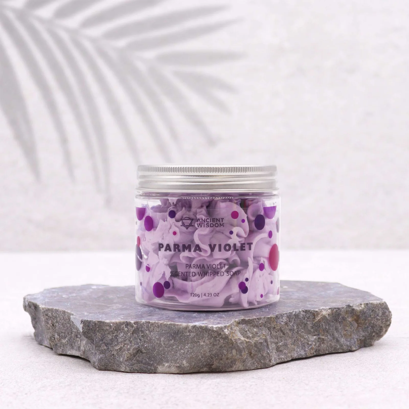 Šľahané mydlo Parma Violet – vôňa parmských fialiek – fotka 2