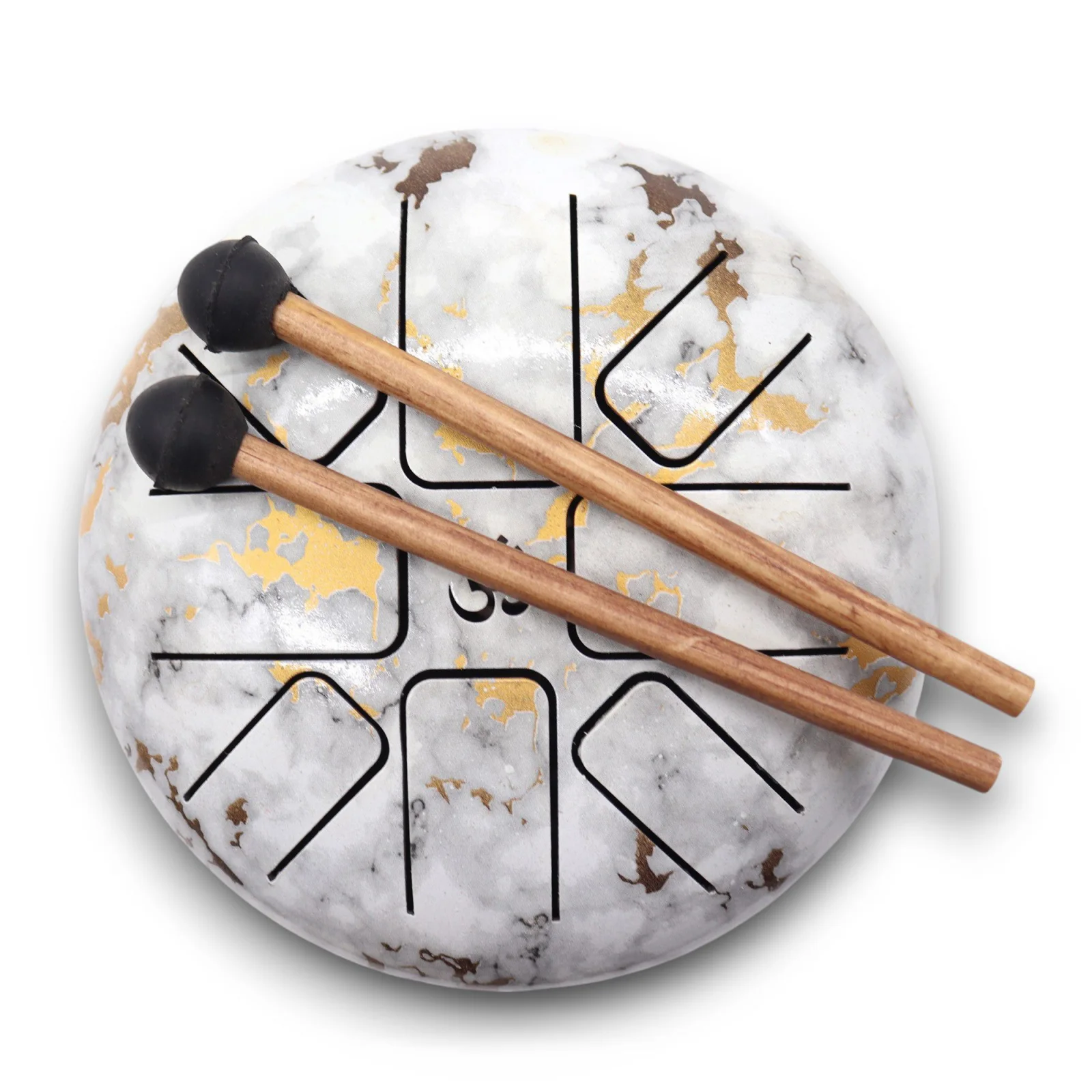 Happy Drum Marble – jazyčkový bubon, 17 × 13 cm – fotka 3