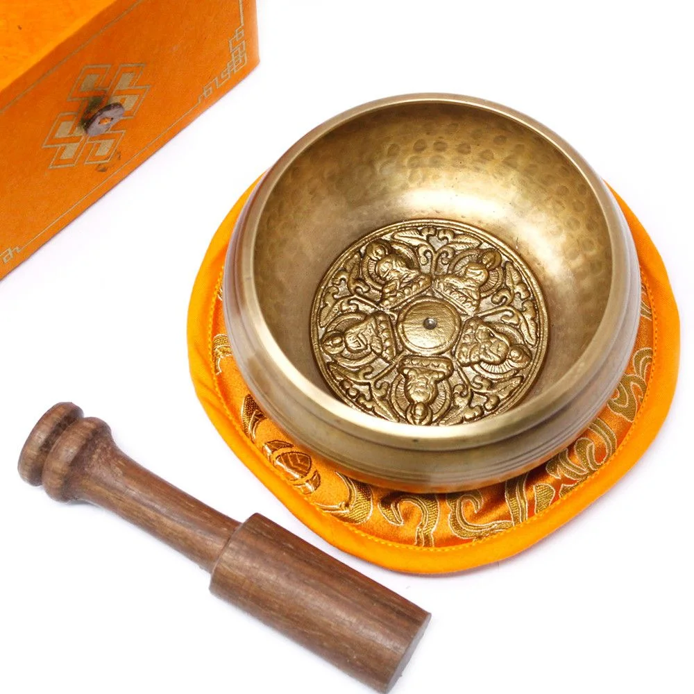 Spievajúca miska Five Buddha – sada, 10 cm – fotka 6