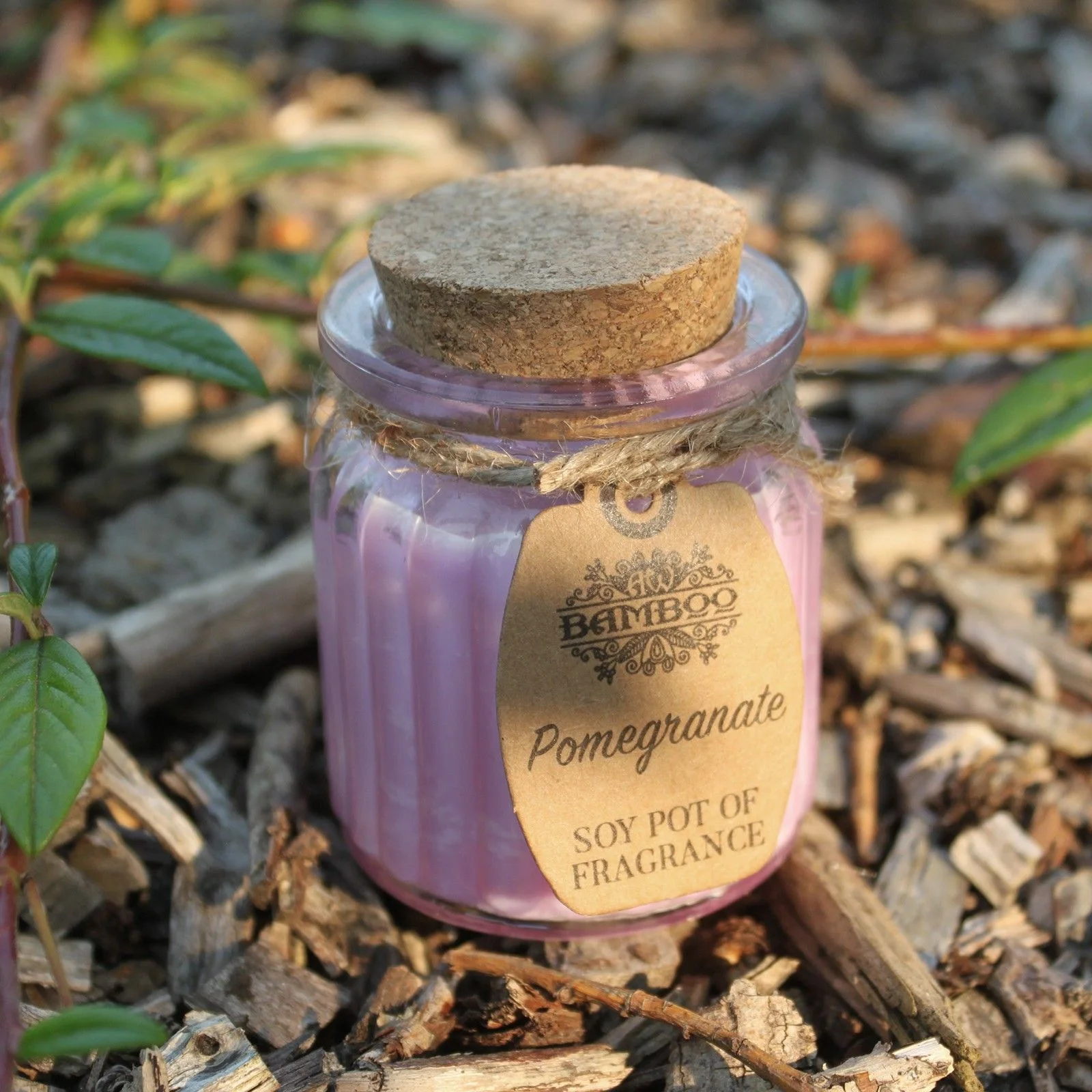 Vonná sójová sviečka v skle – Pomegranate, 120 g – fotka 2