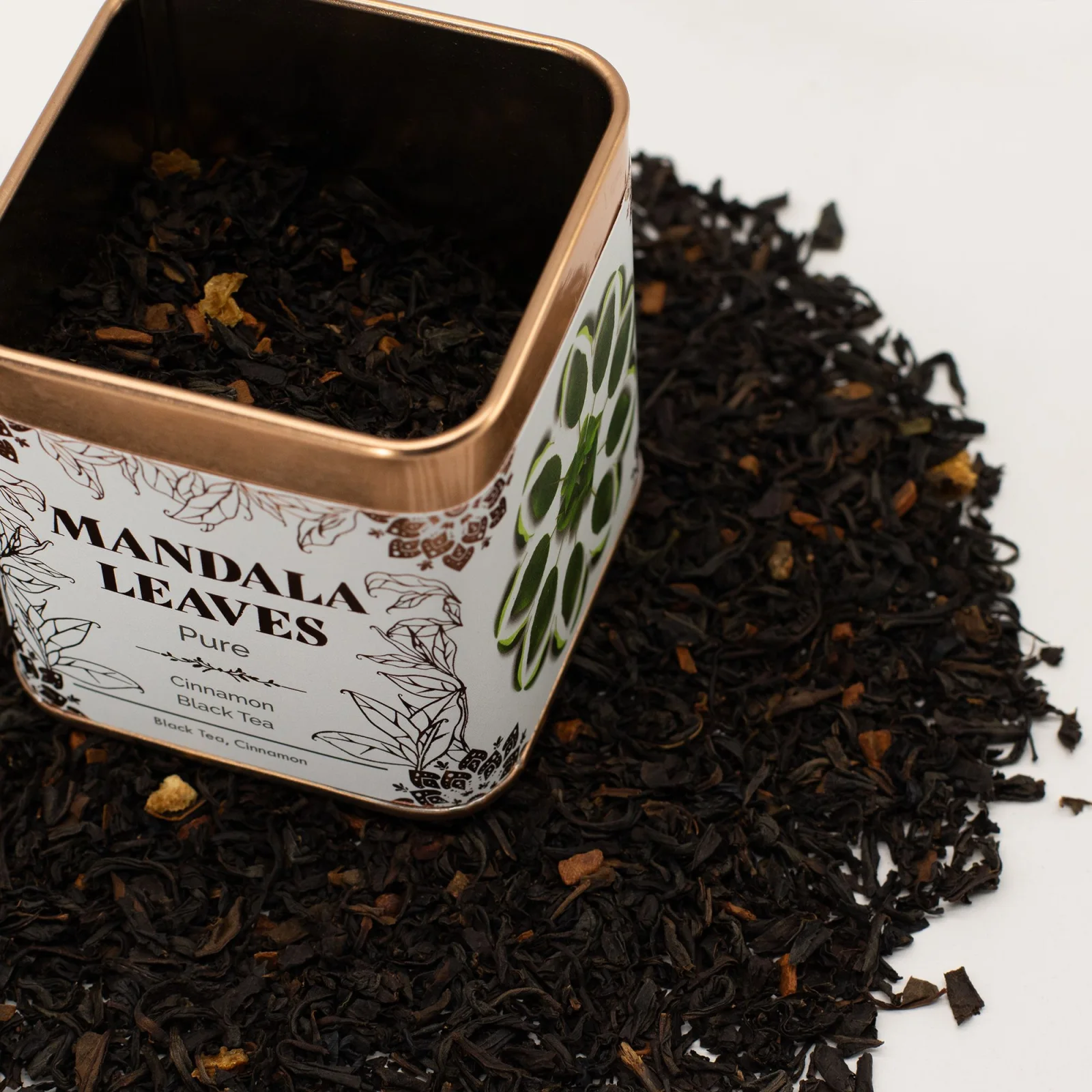 Bio čierny čaj Narnaja – pomarančová kôra, 50 g, plechovka – fotka 10