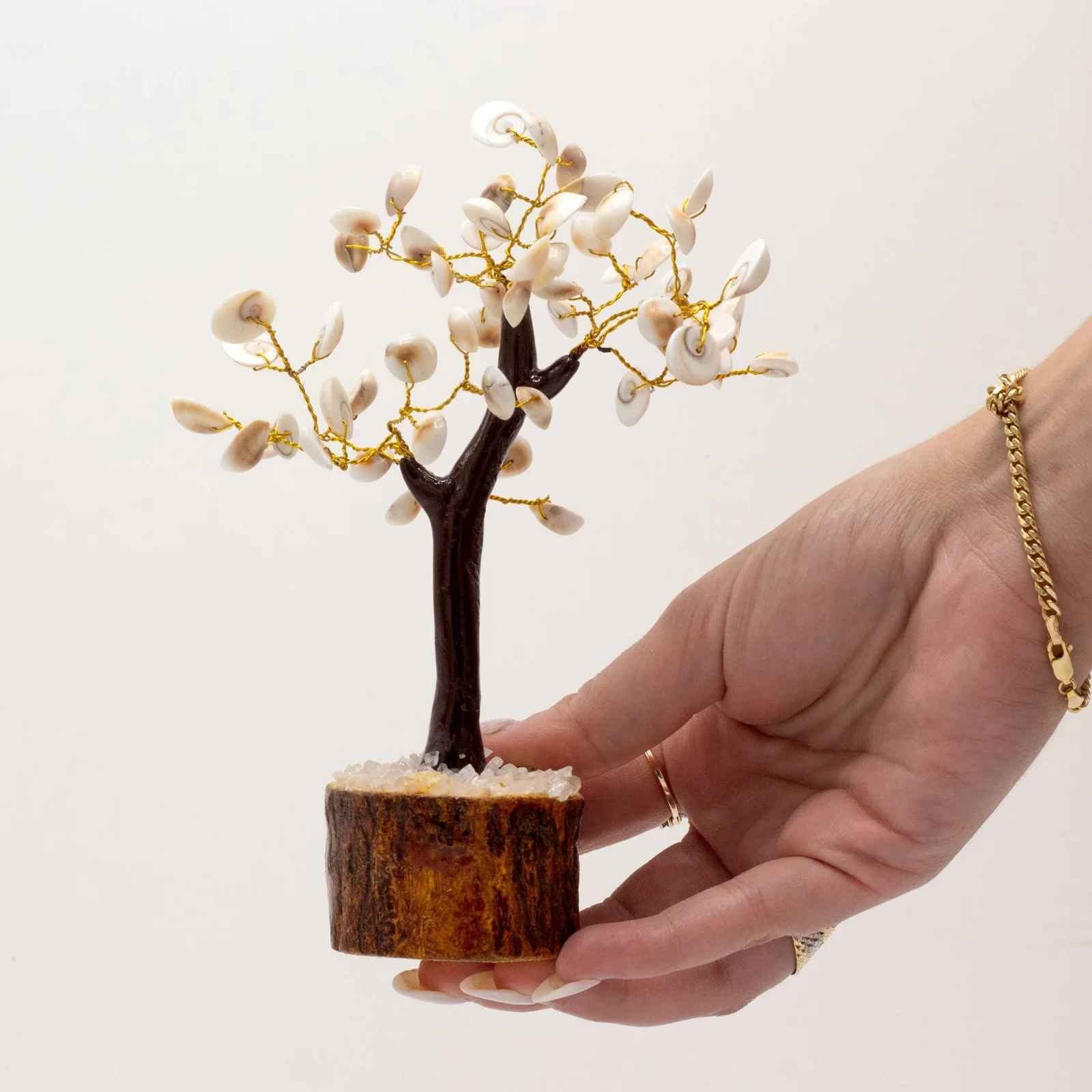 Stromček šťastia Gomati Chakra – veľký, 60 kameňov – fotka 1