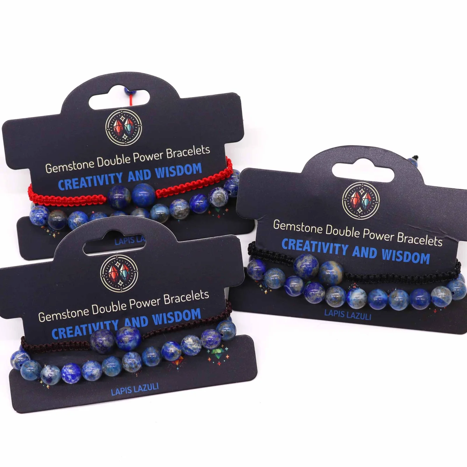 Sada náramkov Gemstone Double Power – sodalit – fotka 2