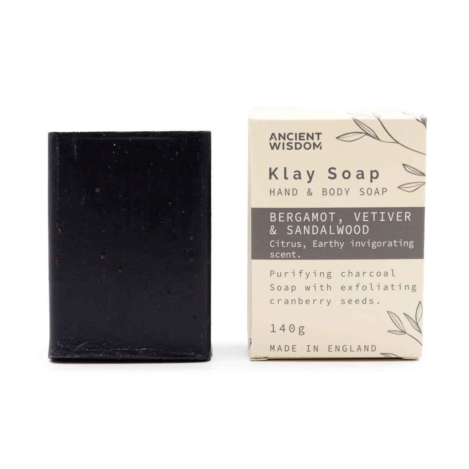 Mydlo s ílom Klay – bergamot a santalové drevo, 145 g – fotka 1