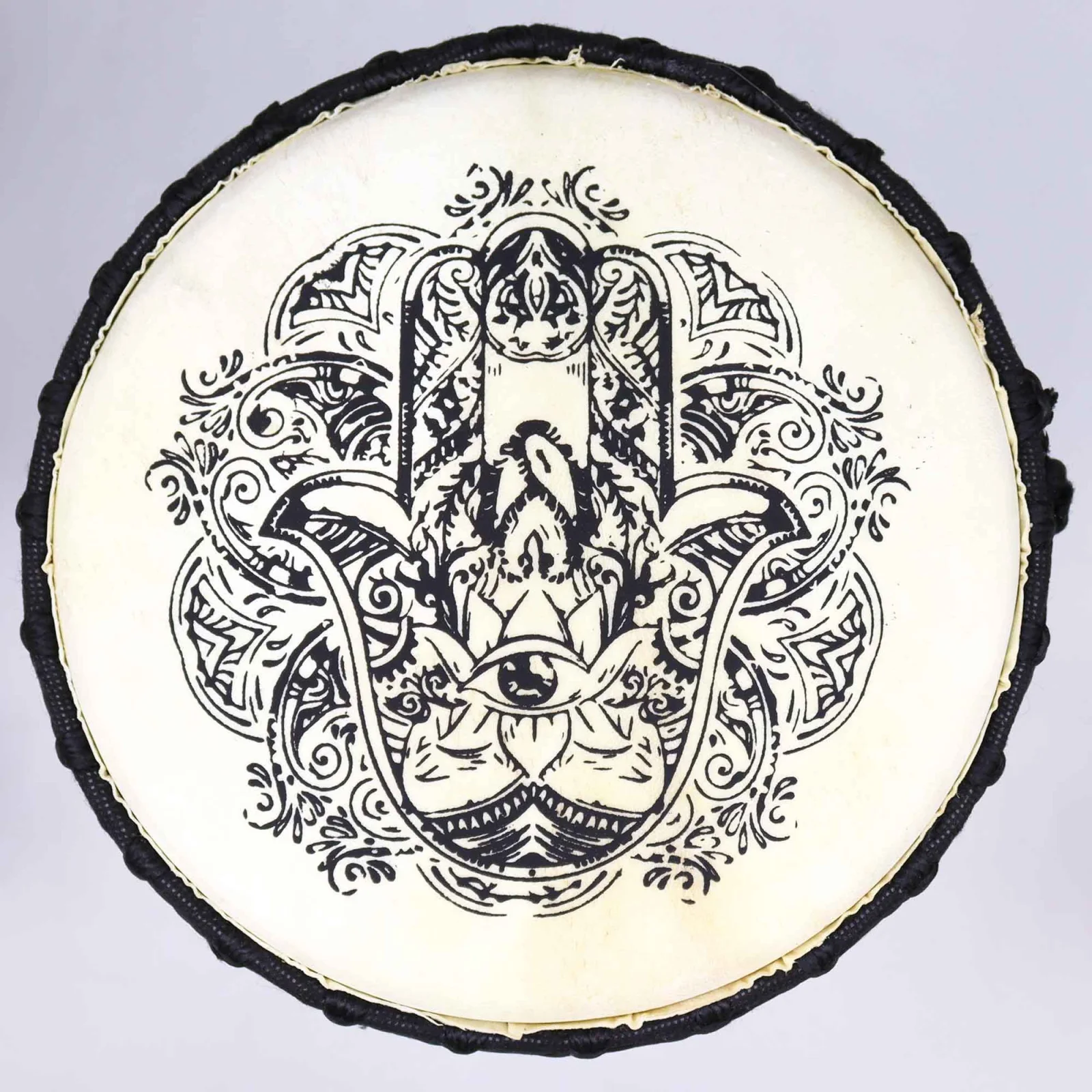 Djembe s širokým vrchom Hamsa, 50 cm – fotka 3