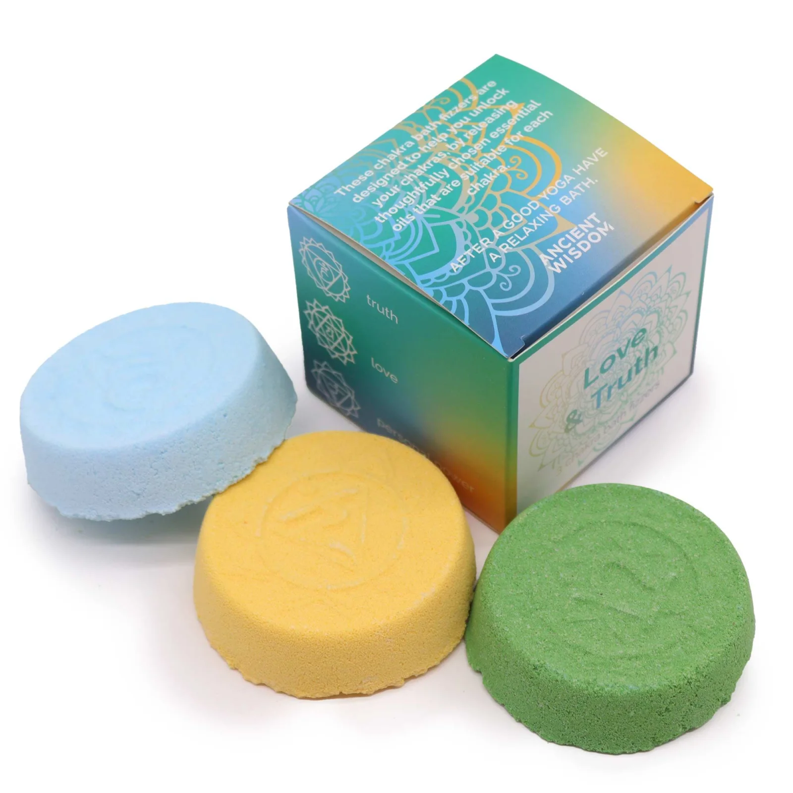 Bomby do kúpeľa Chakra – Love & Truth, 3 ks – fotka 2