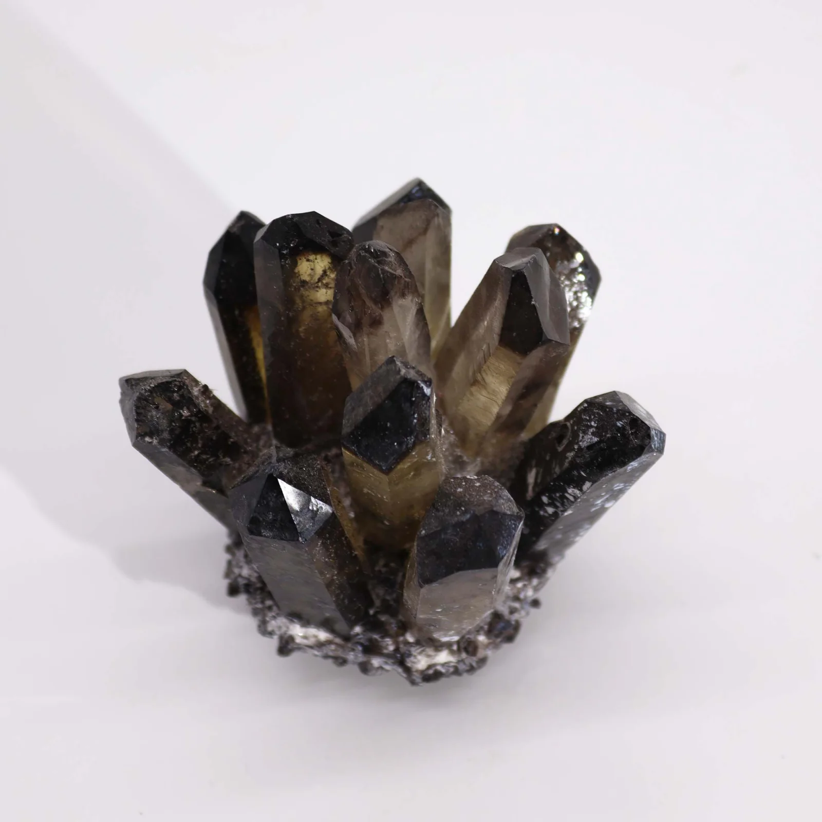 Umelý zhluk krištáľu Smoky Ghost – dymový, cca 8 cm – fotka 3