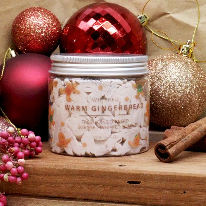Šľahané mydlo Warm Gingerbread – perník a korenie – fotka 3