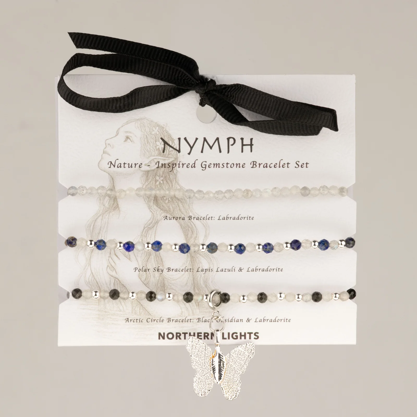 Sada náramkov Nymph Spirit Northern Lights – labradorit, lapis lazuli – fotka 3