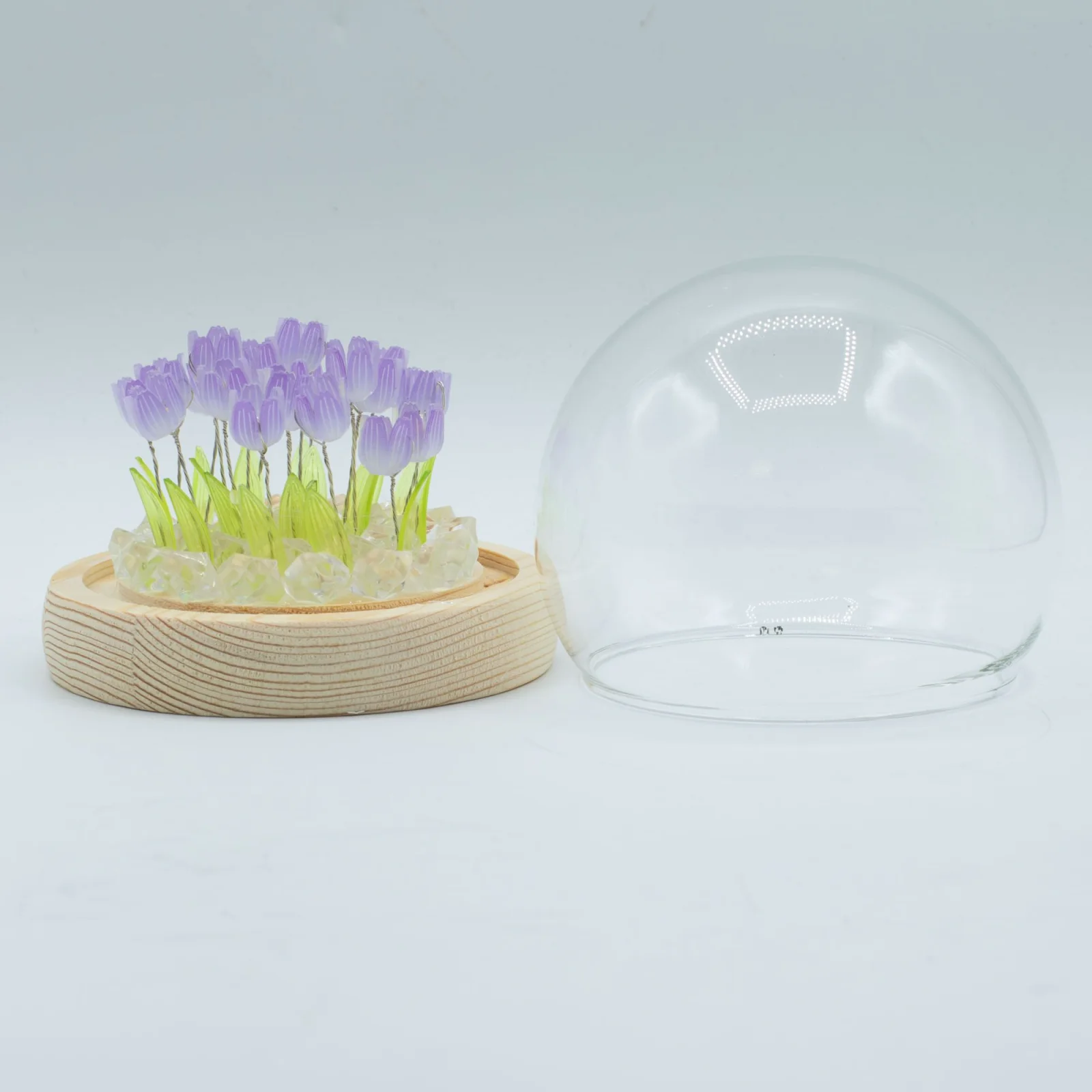 Floral Glow – LED kupola, 20 tulipánov, USB – fotka 4
