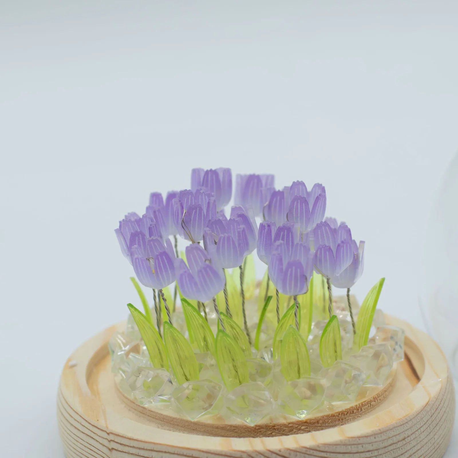 Floral Glow – LED kupola, 20 tulipánov, USB – fotka 5