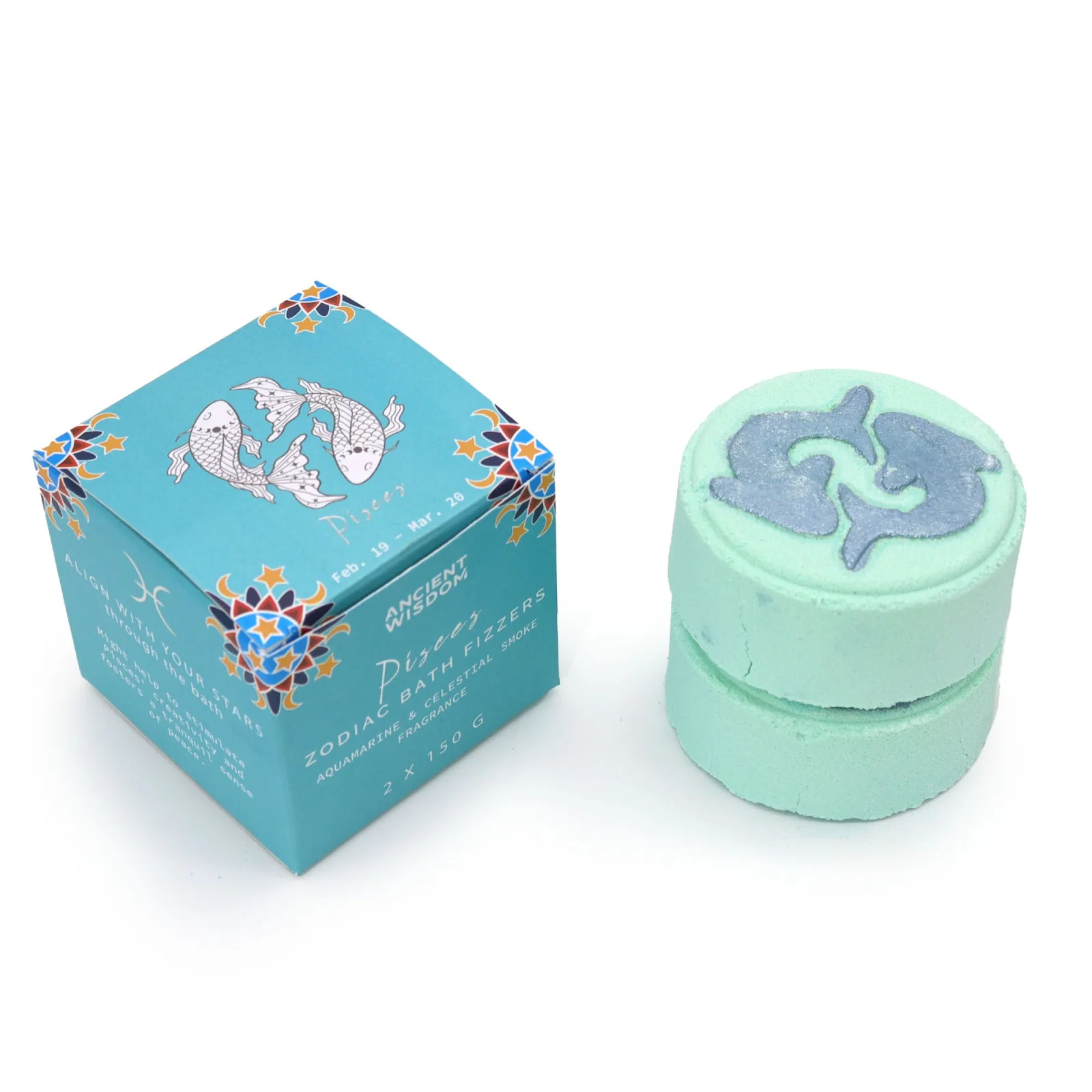 Bomby do kúpeľa Zodiac – Ryby, 2 × 150 g – fotka 1