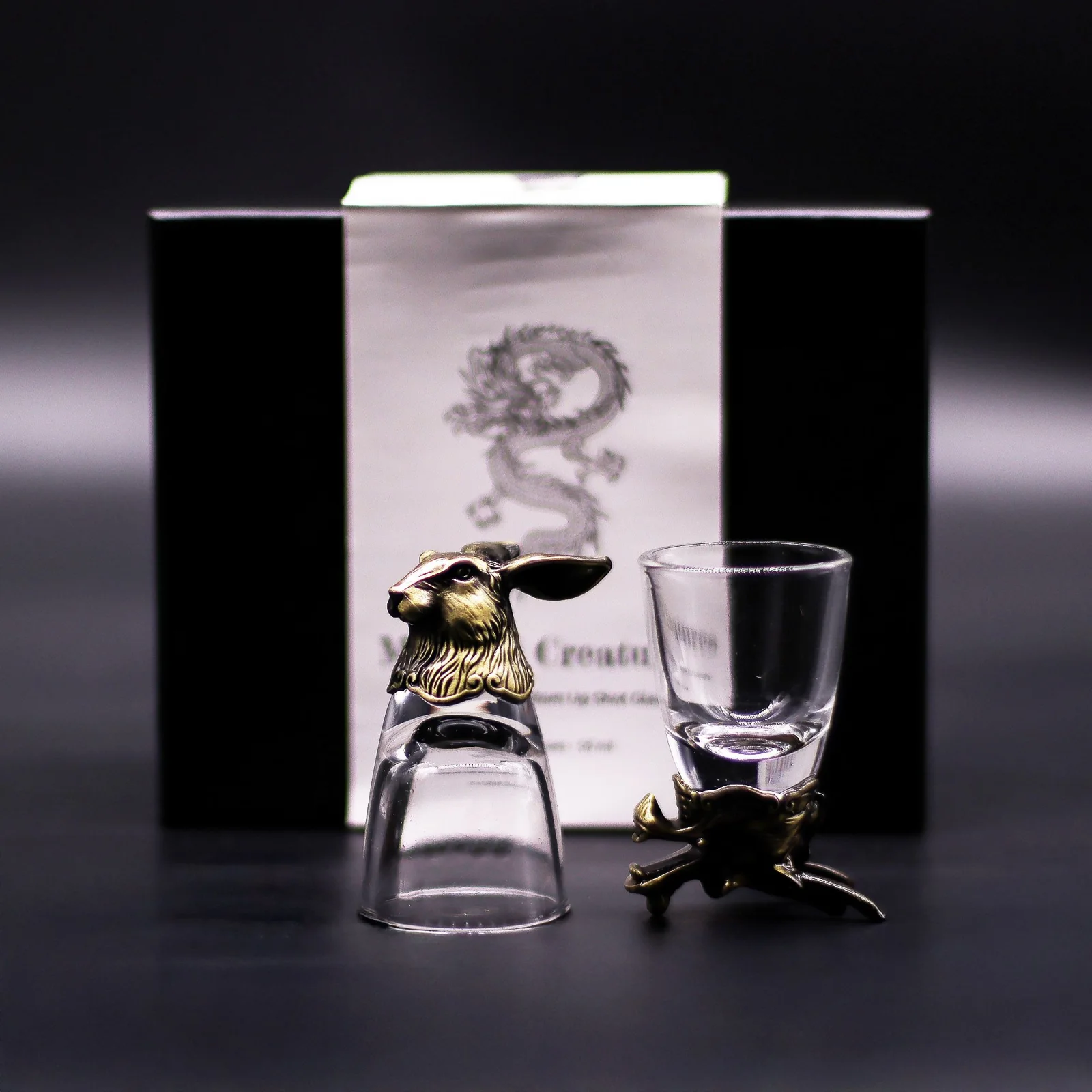 Štamperlíky Bottom Up – 6 ks, 50 ml, mýtické tvory – fotka 3