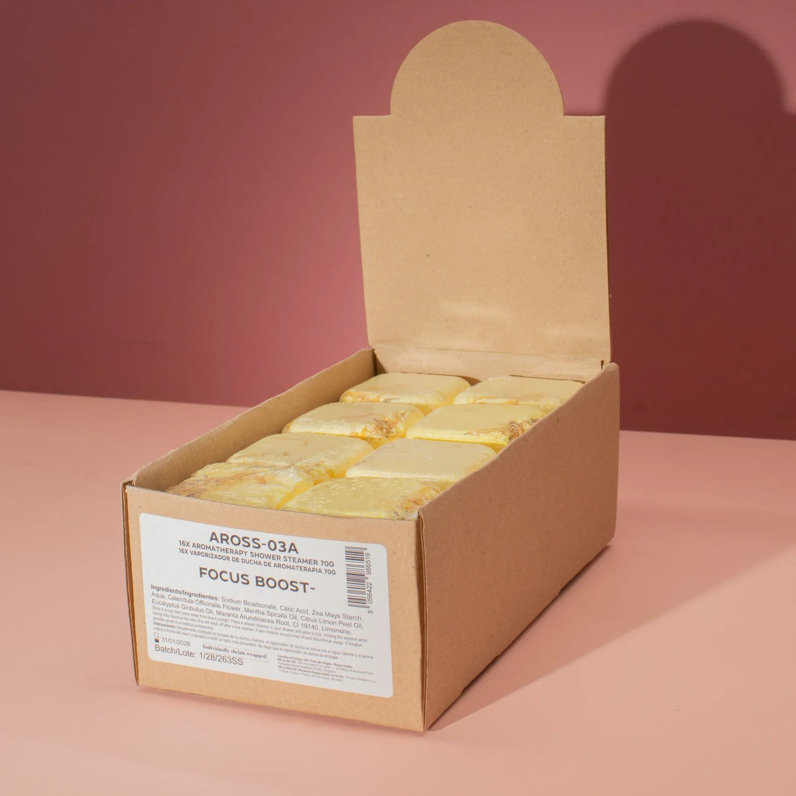 Sprchová tableta Focus Booster – mäta a eukalyptus, 80 g – fotka 2