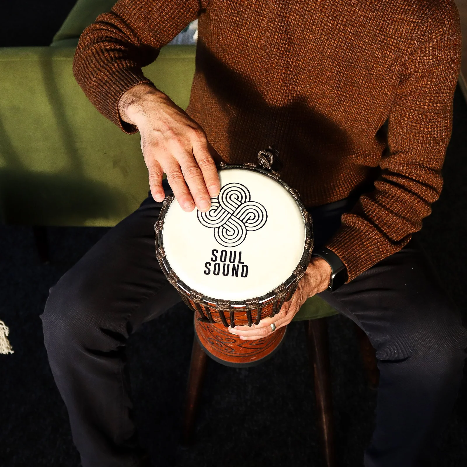 Djembe Pro Soul Sound – nižší tón, 40 cm – fotka 5