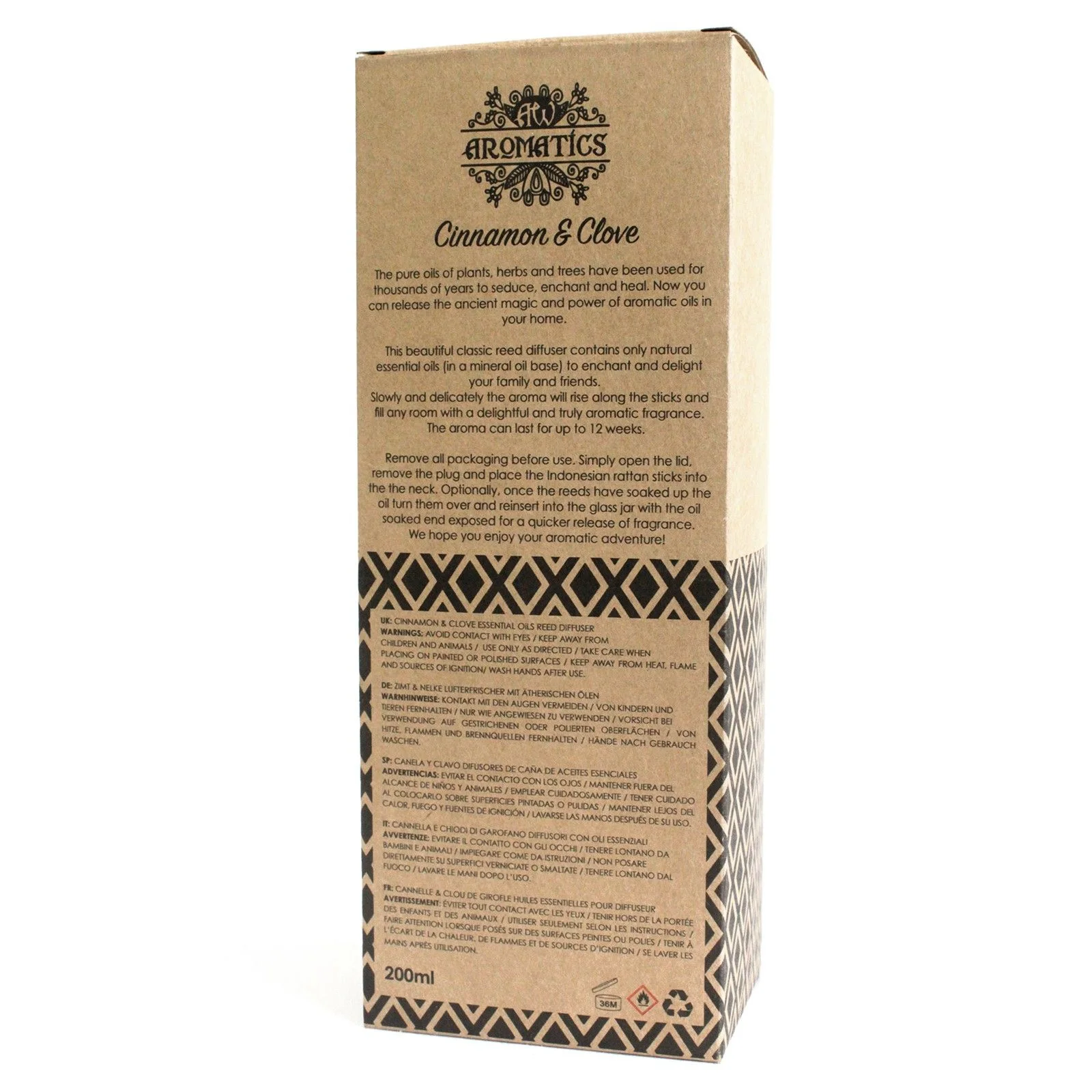 Difuzér s tyčinkami – škorica a klinčeky, 200 ml – fotka 4
