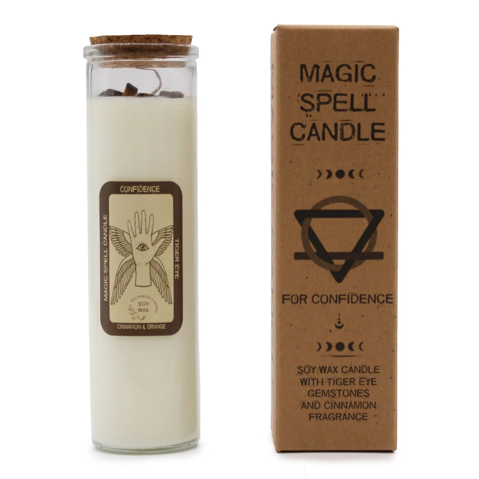 Sójová sviečka s kryštálmi Magic Spell – Confidence, 50 hodín – fotka 1