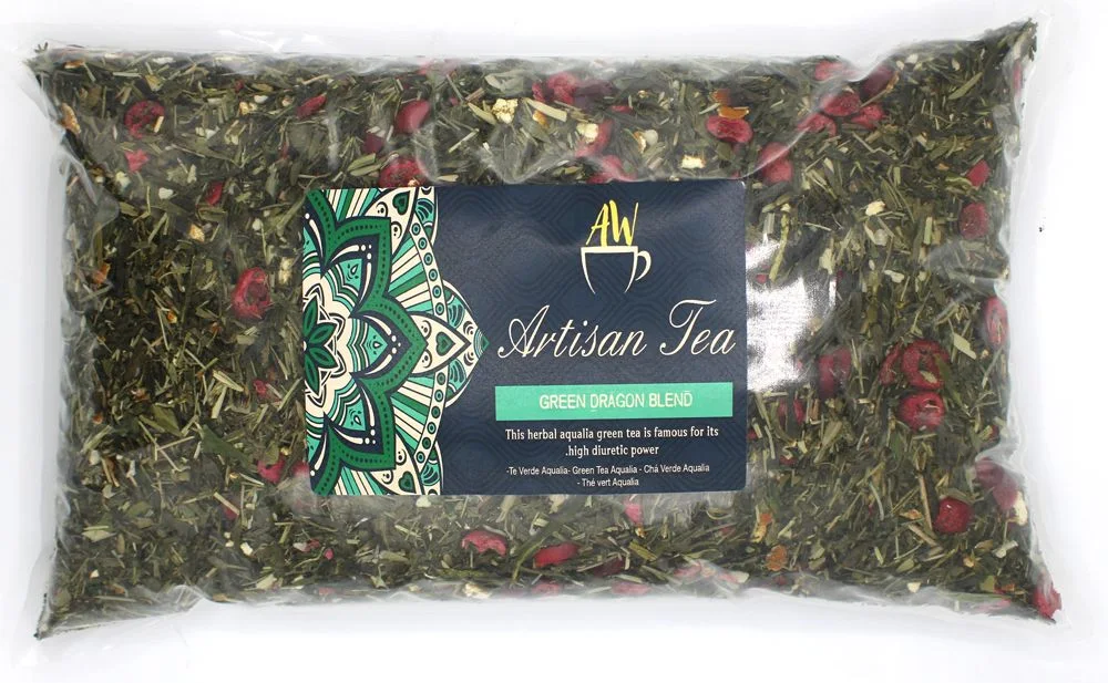 Zelený čaj Green Dragon Blend – ananás a pomaranč, 1 kg – fotka 2