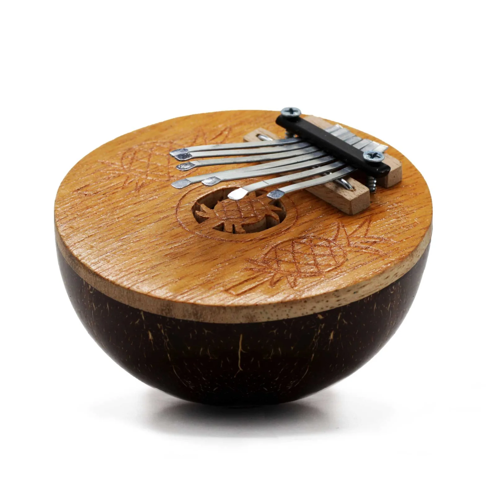 Kalimba z kokosu Mini – 11 cm – fotka 2