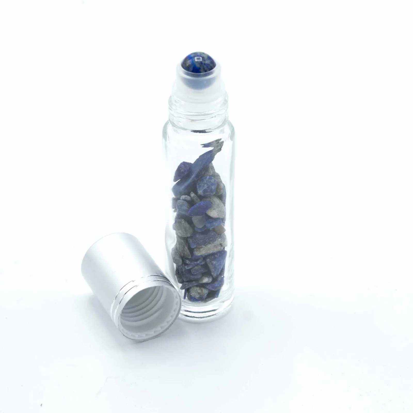 Roll-on fľaštička so sodalitom, 5 ml – strieborné viečko – fotka 3