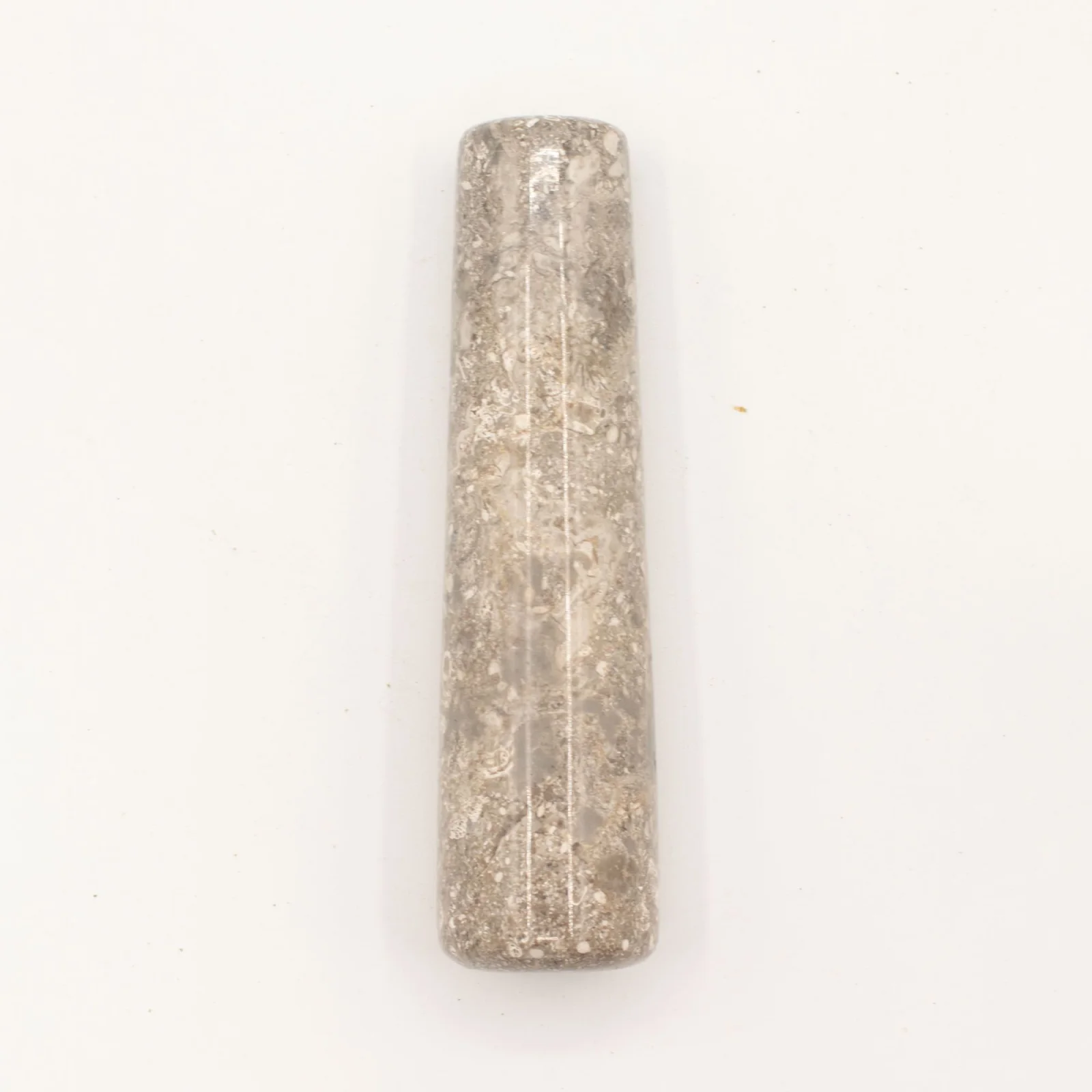 Dekoratívny mažiar s tĺkom z riečneho kameňa – stredný, cca 12 × 8 cm – fotka 3