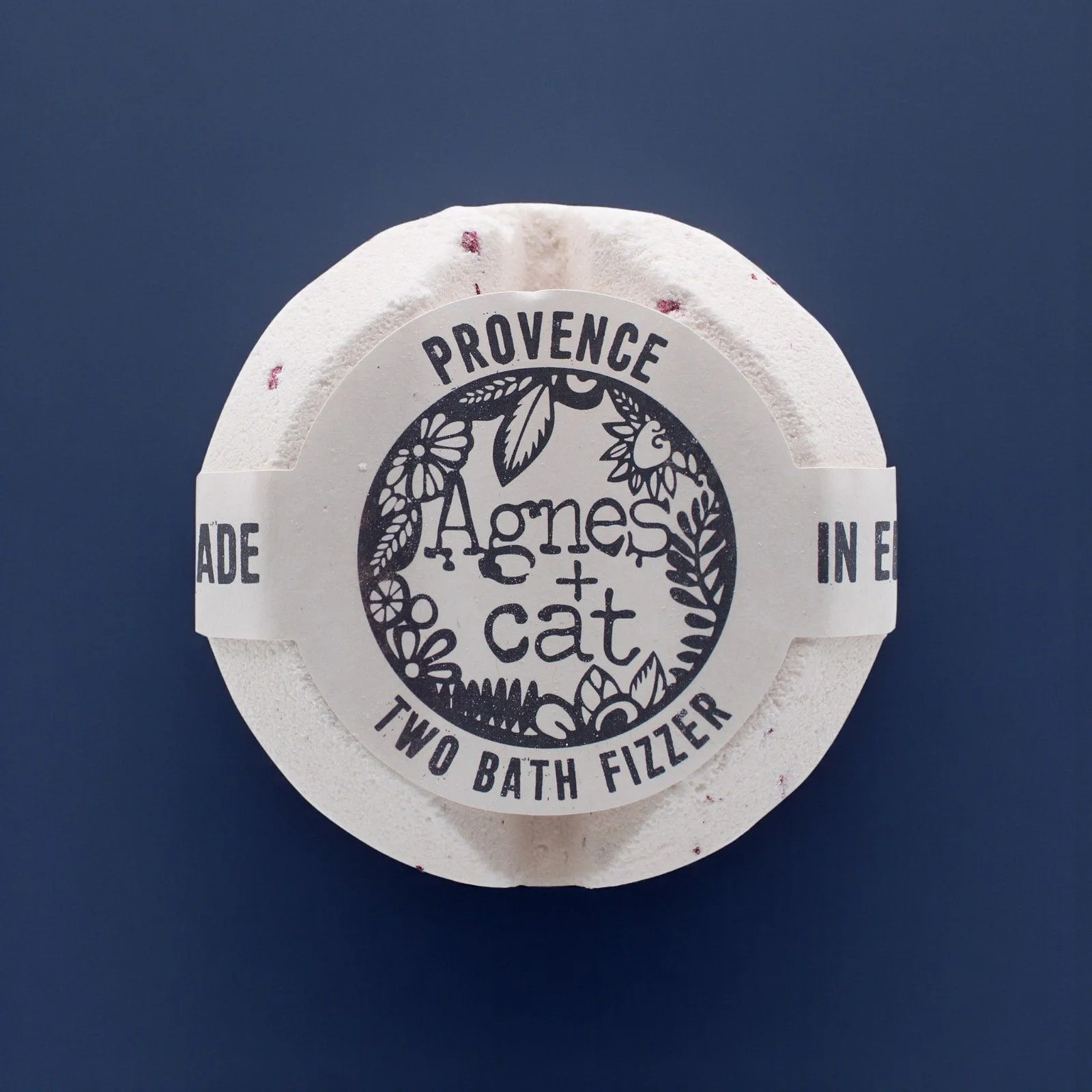 Bomba do kúpeľa Agnes + Cat Provence – jemná aromatická vôňa, 210 g – fotka 1