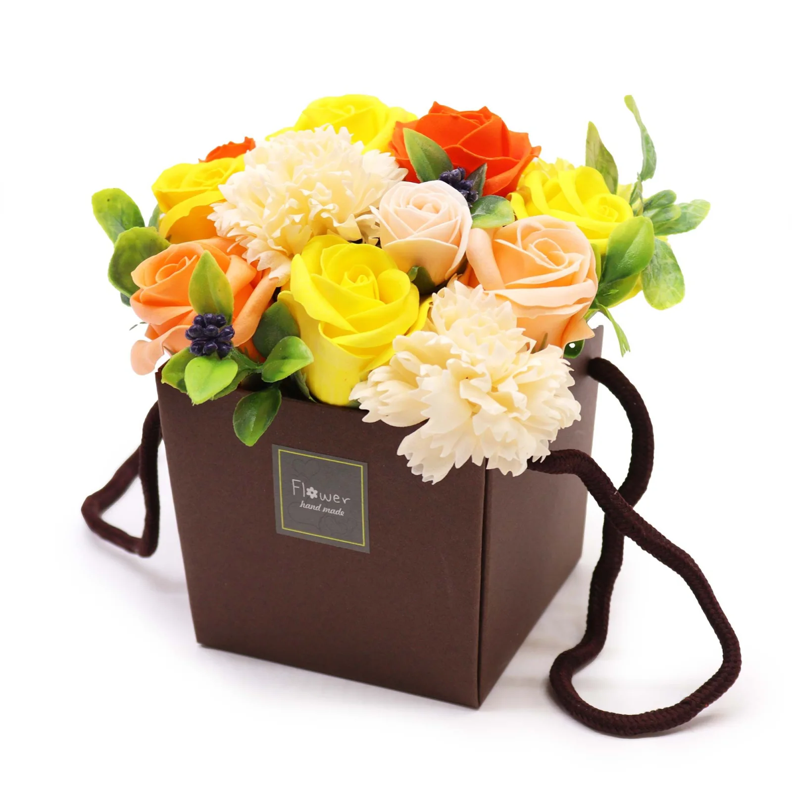 Mydlová kytica v taške – Spring Flowers, jarná – fotka 1