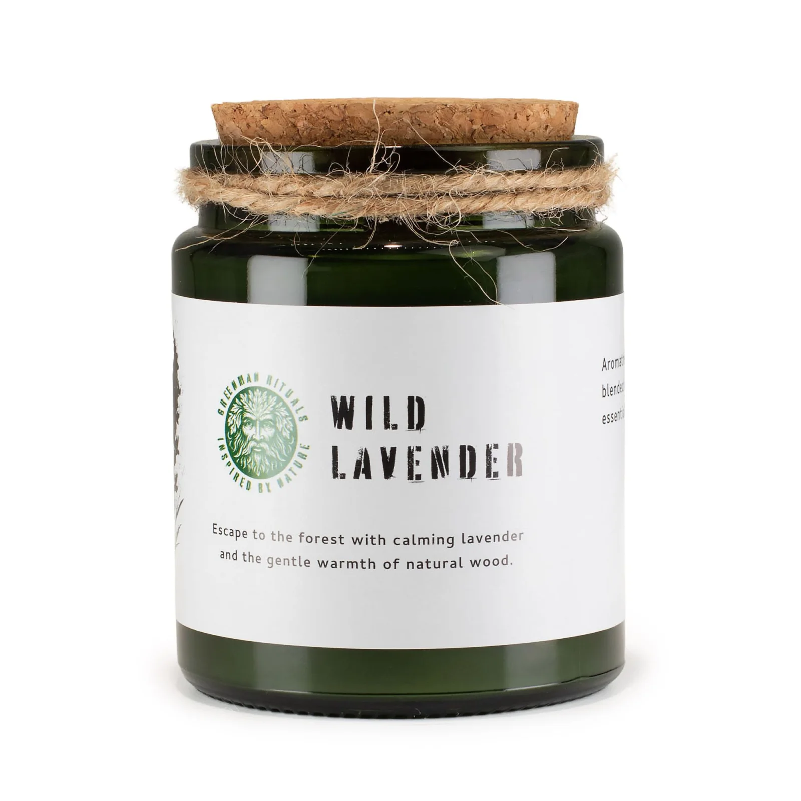 Sójová sviečka Greenman Wild Lavender – levanduľa – fotka 1