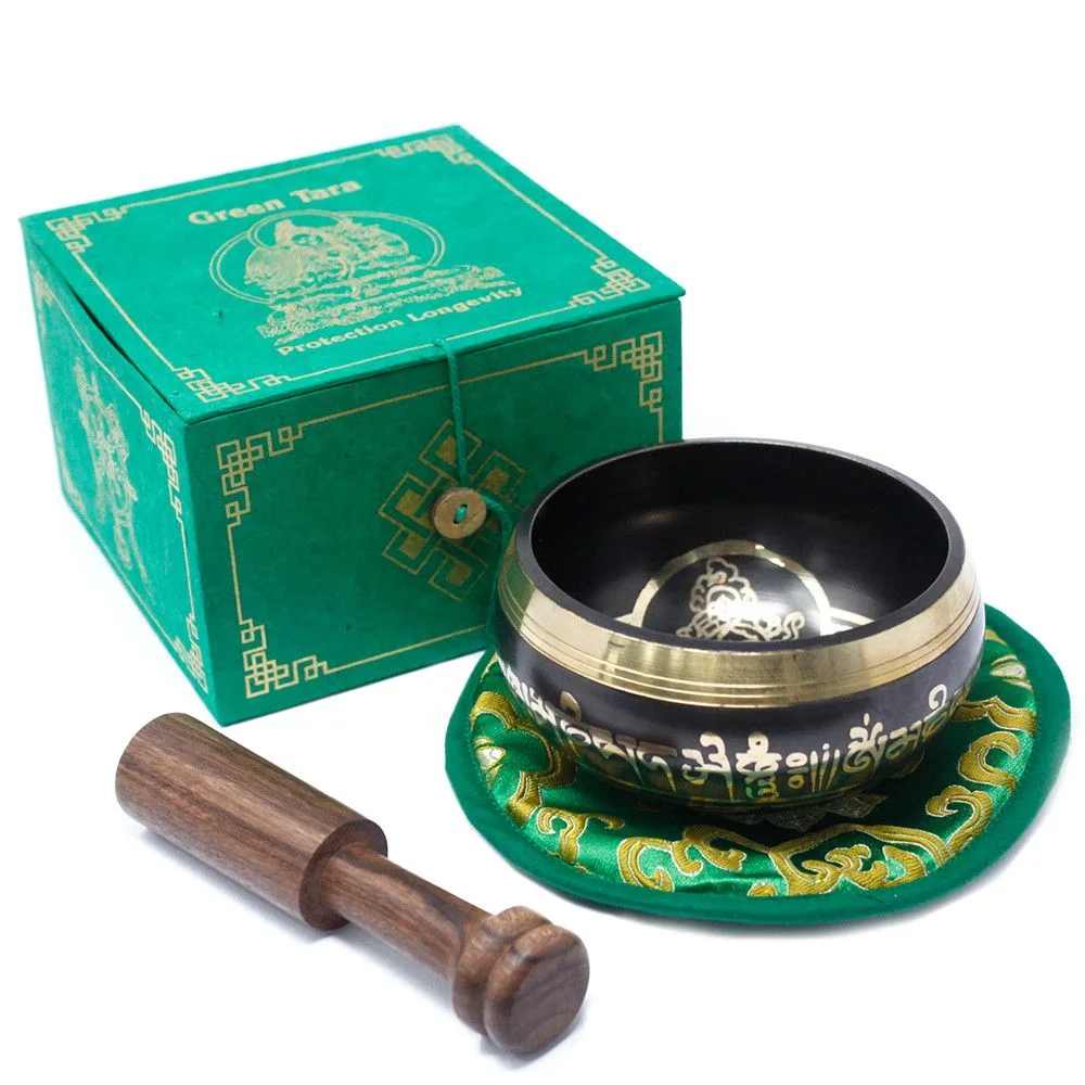 Spievajúca miska Green Tara – sada, 10 cm – fotka 9