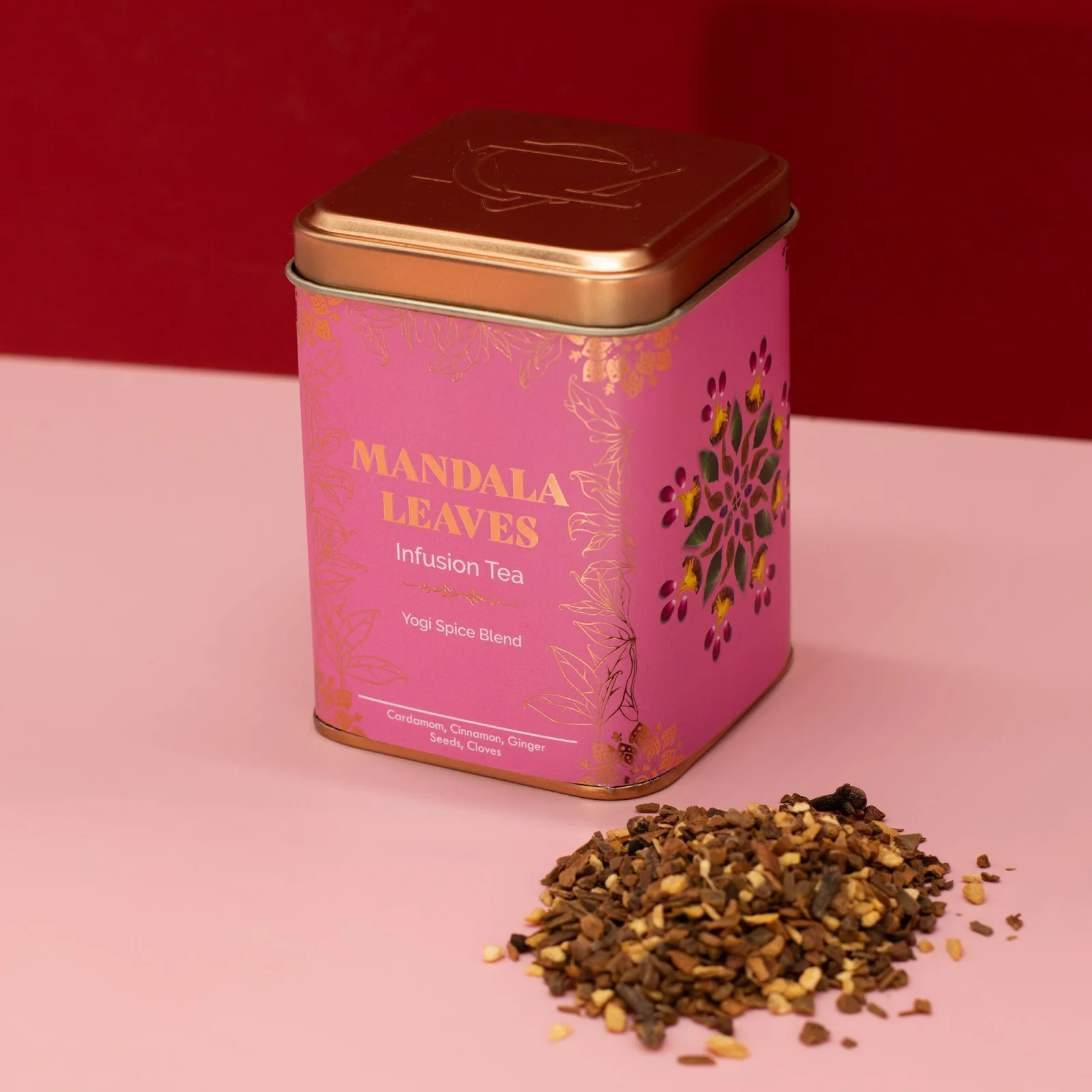 Korenený čaj Yogi Spice Blend – škorica a zázvor, 50 g, plechovka – fotka 1
